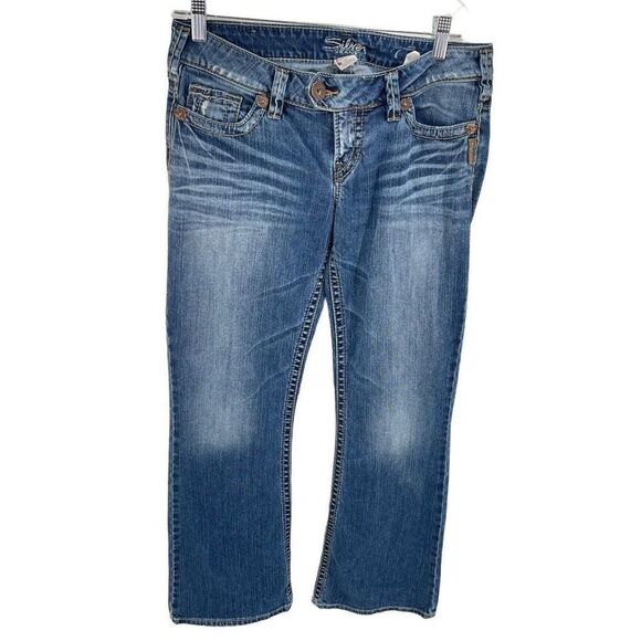 Silver Womens Tuesday Jeans Denim Stretch Straight Medium Wash Blue Size 29x31 - Picture 1 of 11